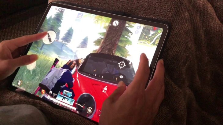 【荒野行動】iPad Pro手元動画！ドン勝つ！4本指！練習中！12.9